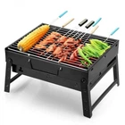 Мангал Барбекю Гриль складной BBQ гриль Mensory Grill Portable, Жаропрочный раскладной мангал чемодан