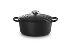 Le Creuset Signature Noir Mat круглая чугунная жаровня Ø24 см 4.2 л 21177240002430