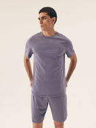 Piżama męska z szortami i krótkim rękawem letnia bawełniana Henderson Daft 42626-95X 2XL Granatowa (5903972398951)