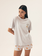 Piżama damska z szortami i krótkim rękawem letnia bawełniana Henderson Naranja 42684-05X 2XL Błękitna (5903972379028)