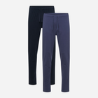 Zestaw spodni piżamowych męskich 2 szt Henderson Mode 43030-59X 2XL Niebieski/Czarny (5903972392324)
