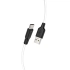 Кабель HOCO X21 Plus USB to Type-C 3A 1m silicone connectors White (6931474711915)