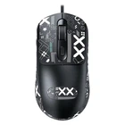 Ігрова провідна USB миша TWolf G580 з антиковзаючими наклейками, 1600 DPI, 1.5 м кабель чорна