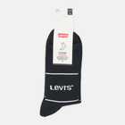 Набір чоловічих шкарпеток високих бавовняних 2 пари Levi's Short Cut Logo Sport 2P 7012105670080 43-46 Чорний (8720245185639)