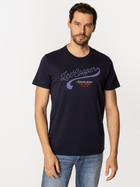Футболка бавовняна довга чоловіча Lee Cooper Authentic5-1160 3XL Темно-синя (5905991727996)