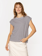 T-shirt damski w paski bawełniany Lee Cooper Lola-4160 S Granatowy (5905991729488)