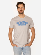 Футболка бавовняна довга чоловіча Lee Cooper East London3-1160 M Бежева (5905991726609)