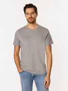 Футболка бавовняна довга чоловіча Lee Cooper Obutch-875 2XL Сіра (5905991736264)