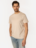 Футболка бавовняна довга чоловіча Lee Cooper Obutch-875 L Бежева (5905991736509)