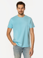 T-shirt męski basic bawełniany Lee Cooper Obutch-875 M Błękitny (5905991736325)