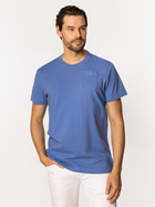 T-shirt męski basic bawełniany Lee Cooper Pocket-1160 2XL Fioletowy (5905991727095)