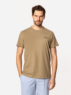 T-shirt męski basic bawełniany Lee Cooper Simple-1180 2XL Khaki (5905991726791)