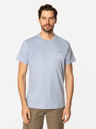 Футболка бавовняна довга чоловіча Lee Cooper Simple-1180 L Блакитна (5905991726999)