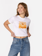 Футболка бавовняна коротка жіноча Lee Cooper Sun-1160 S Біла (5905991729327)