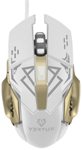 Mysz Vertux Drago USB White (6959144047379)