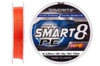 Шнур Favorite Smart PE 8x 150м #3/0.296мм 35lb/ 19кг (красно-оранжевый) (3200309009)