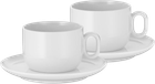 Набір чашок WMF Barista з блюдцями 2 x 160 мл (4000530735027)
