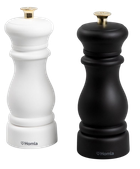 Zestaw młynków do soli i pieprzu Homla Everon 16.5 cm 2 szt Czarny / Biały (5906496729713)