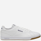 Sneakersy męskie Reebok Court Clean 100074368 44.5 (10UK) Białe z niebieskim (1200143033296)
