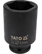 Головка торцева ударна YATO шестигранна подовжена 3/4" 42 мм (YT-1142)