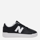 Підліткові шкіряні кеди для хлопчика New Balance B80 GSB80BW 39 Чорні (197968176349)