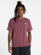 T-shirt męski New Balance Sport Essentials Logo MT41580 M Bordowy (197967282997)