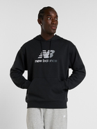 Bluza męska z kapturem New Balance Sport Essentials Gradient Logo MT51514 S Czarna (197967321870)