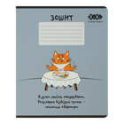 Зошит ZiBi Cute cat 36 аркушів клітинка Маренго (ZB.1731-53)