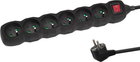 Мережевий фільтр Esperanza 6 розетки 1.5 м Black (ELK217K)