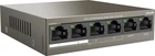 Комутатор Tenda TEF1106P-4-63W