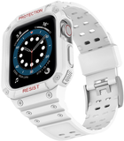 Pasek z etui Hurtel Protect Strap Band do Apple Watch 42/44/45 mm White (9145576231715)