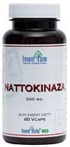 Naturalny suplement diety Invent Farm Nattokinaza 300 mg 60 kapsułek (5907751403485)