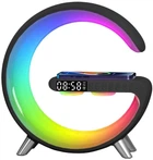 Настольная смарт лампа ночник G-smart G11 RGB Rainbow Light-Wireless с Bluetooth колонкой беспроводная зарядка FM радио чёрный