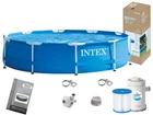 Круглый каркасный бассейн Intex 28202 с фильтр-насосом на 1250 л/час Интекс Metal Frame Pool (305х76 см)