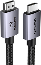Кабель Ugreen HD171 HDMI - HDMI v2.1 8K 5 м Gray (AT6941876233762)