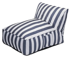 Leżanka Homla Maris w biało-niebieskie paski 72 x 102 x 65 cm (5906496744235)