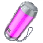 YUF Портативная Bluetooth колонка Borofone BR25 с LED подсветкой grey