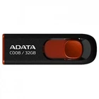 USB флеш накопитель ADATA 32Gb C008 black+red (AC008-32G-RKD) (192032)