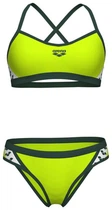 Купальник открытый женский Arena Icons Bikini Cross Back Solid 36 Салатовий 005037-660