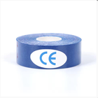 Тейп Кінезіо Kinesiology Tape кінезіологічна стрічка синій 2.5 см