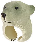 Pierścień edukacyjny LEAN Toys na rękę Niedźwiedź biały 11278 (5905679070994)