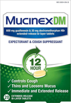 Муцінекс ДМ таблетки від кашлю, Mucinex DM, 600 мг 20 шт