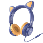 Навушники стерео HOCO W36 Cat ear headphones with mic midnight blue