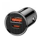Автомобільний зарядний пристрій Baseus Circular Plastic A+C 30W PPS Car Charger чорний (CCALL-YS01)