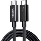 Кабель UGREEN US501 USB-C to USB-C Thunderbolt 4 Cable 0.8m Black (30389)