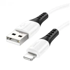 Кабель HOCO X82 Silicone Charging Data cable for Lightning (1 m) 2 A White