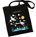 Екошопер BookOpt Ukraine Журавлі Символ щастя чорний (ВК4065)