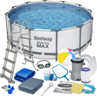 Basen stelażowy Bestway Steel Pro Max 366 x 122 cm 18 w 1 56420 (5908220476658)