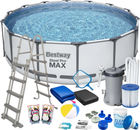 Basen stelażowy Bestway Steel Pro Max 457 x 122 cm 18 w 1 56438 (5903890608101)