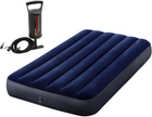 Materac dmuchany Intex 191 x 99 x 25 cm z pompką tłokową 64757 (5903890602239)